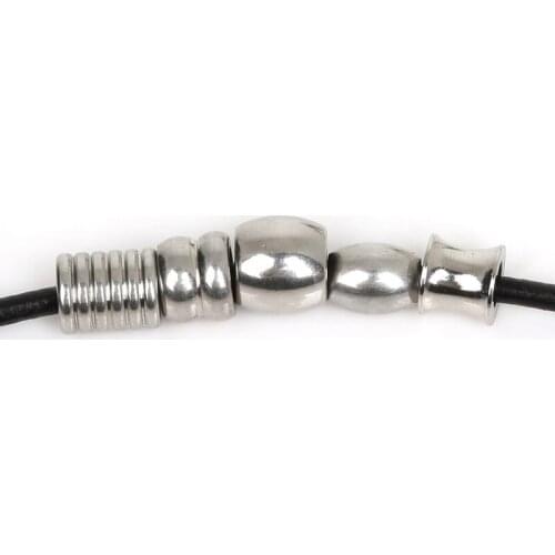 5~10pcs/pack hole 4mm 5mm 6mm Stainless Steel Mixed Shape Spacer Beads Fit for DIY Necklace&Bracelet Beads Jewelry Making