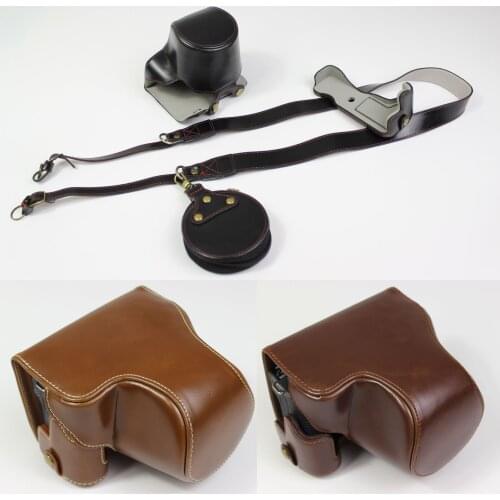 HQ PU Leather Camera Bag case Grip strap for 3C Canon Eos M6 Mark II EOS M6II