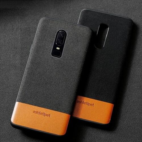 Cow Suede Genuine Leather Phone case for oneplus 7 Pro 8 Pro 8T 6T 5 shockproof silicone cover For oneplus 6 5t Nord 7T pro case