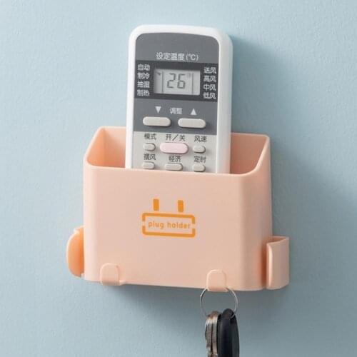 Decorative Punch-free Mobile Phone Charging Bracket Remote Control Box for Household