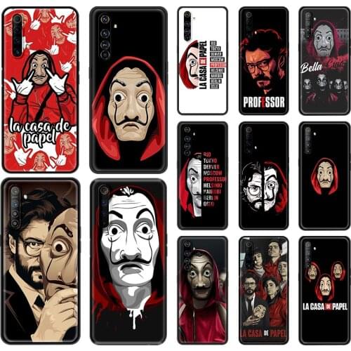 Phone Case for Realme C3 5 6 6i 7 C11 XT X7 X50 7 Global Q2 Q2i Pro 5G Silicone Cover Coque Money Heist House Paper La Casa