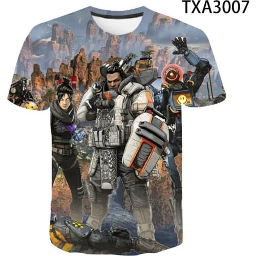 Apex Legends T Shirt Men Women Children Summer Streetwear 2020 Cool Game 3D Printed T-shirt Short Sleeve Boy Girl Kids Tops Tees
