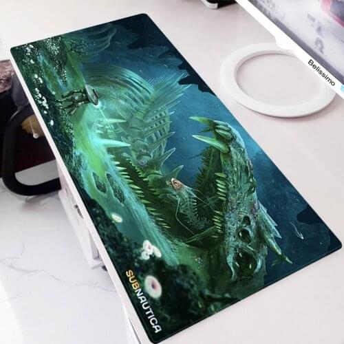 Mouse Gamer Pad On The Table Mats For Computer Accessories Keyboard Gaming Pads Cute Pc Complete Custom Handsome Subnautica Pads