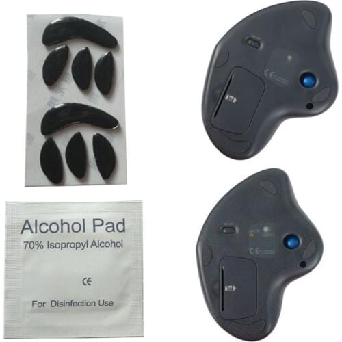2Pcs 0.6mm Thickness Replace Mouse Feet Mouse Skates For Logitech M570 Trackball Ergonomic Vertical Mouse
