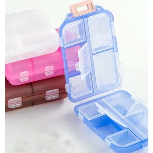 Medicine Drug Dual Layer Pill Box Storage Holder Case Container Weekly Tablet Dispenser Sort Folding Portable Travel Vitamin New
