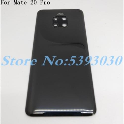 For Huawei Mate 20 / Mate 20 Pro Battery Cover Back Glass Panel Rear Door Housing Case With Camera Lens Repair parts