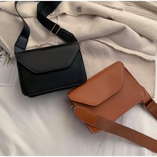 Fashion Flap Crossbody Bags For Women PU Leather Small Square Bag Clutches Casual Shoulder Messenger Bag Small Bags
