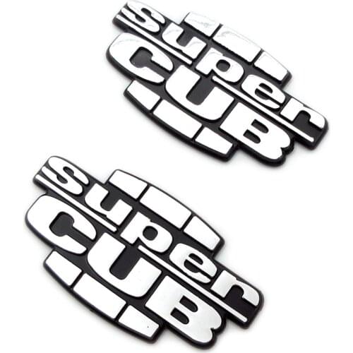 Motorcycle Fuel Gas Tank Supercub Emblem Badge Decoration Decal Sticker For Honda Super CUB C70 90 C125 High Quality ABS Plastic