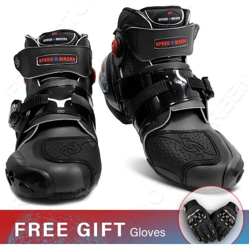 Free Gloves Motorcycle Botas Moto Hombre Enduro Motocross Boots Chuteira Campo Profissional Professional Field Boot Mens Boots