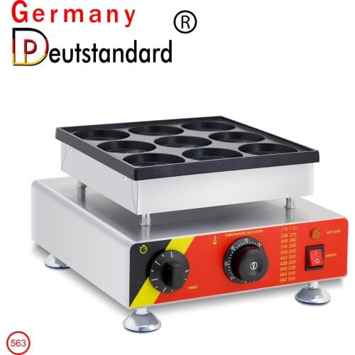 New Commercial Smile Shape Waffle Maker Electric Mini Pancake Maker Poffertjes Grill Machine Bakery Equipment With High Quality