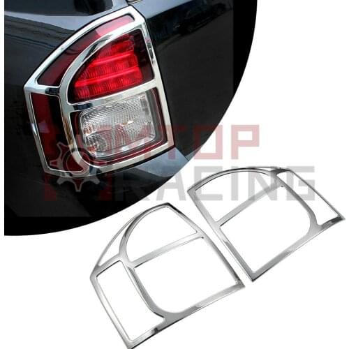 ABS Chrome Rear Light Cover Tail Lamp Trim Rim For Jeep Compass 2011 2012 2013 2014 2015 2016
