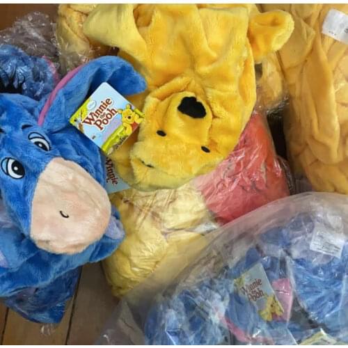 Wholesale pooh Eeyore tiger plush toy skins empty without cotton padding