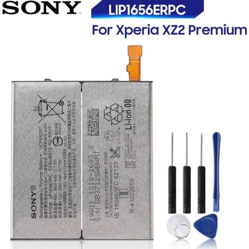 Original Replacement Sony Battery For SONY Xperia XZ2 Premium LIP1656ERPC Genuine Phone Battery 3540mAh