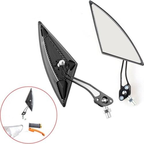 Pair Universal Motorbike Motorcycle Accessories Rearview Rear View Side Mirrors 8MM For Honda Suzuki Kawasaki