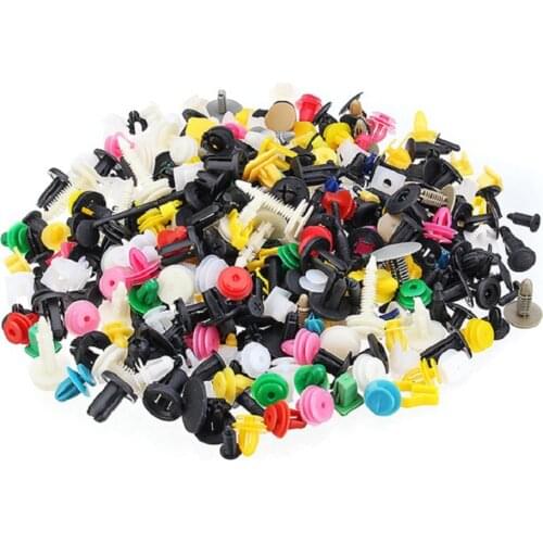 Plastic Mixed Automotive Retainer Fastener Rivets Kit Door Panel Fender Liner Vehicle Bumper Interior Trim Push Clips Car