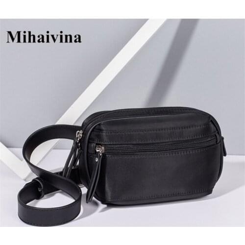 Mihaivin Nylon Waist Bag Women Men Fanny Pack Belt Bag Pouch Phone Bags Travel Waist Pack Running High Quality Bum Bag Sport