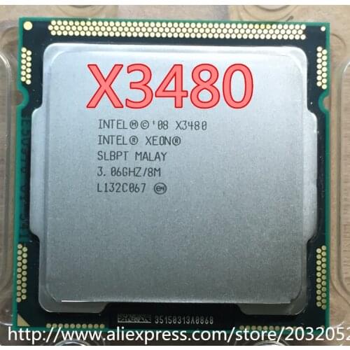 Lntel Xeon X3480 Server CPU/BV80605002505AH/LGA1156/Quad-Core/95W/SLBPT(B1)/3.06GHz x3480 can work