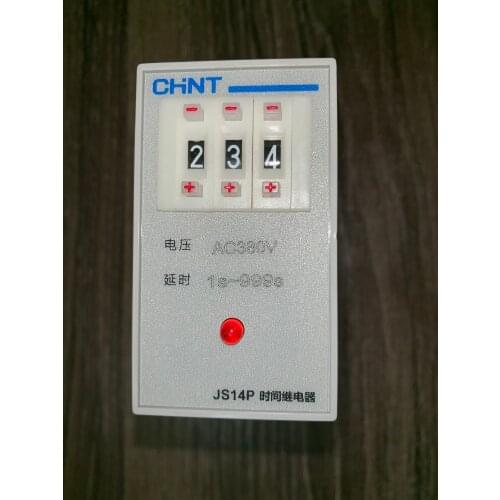 Chint time relay JS14P 999S 220V / 380V delay 999 seconds