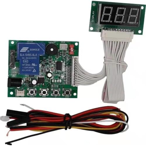JY-17B with 40 cm white lead 3 digits timer board coin operated Timer Control Board Power Supply for coin acceptor selector