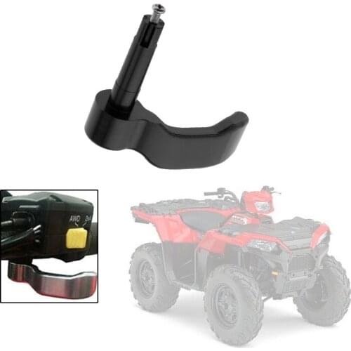 REPLACEMENT ALUMINUM THUMB THROTTLE CONTROL LEVER For Polaris Sportsman, Black