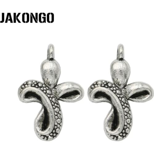 Tibetan Silver Plated Shell Charm Pendants Handmade Jewelry Accessories Making Bracelet DIY 23x14mm