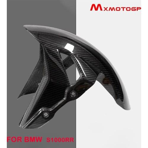 Carbon Fiber for BMW S1000RR S1000 RR S 1000R Motorcycle Front Fender Splash Mud Dust Guard Mudguard 2019 2020