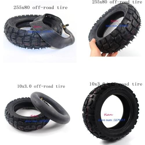Off-road Tire 10 inch Pneumatic Tire Inner Tube 10X3.0-6 80/65-6 255x80 for Electric Scooter ZERO 10X and Mantis Tyres
