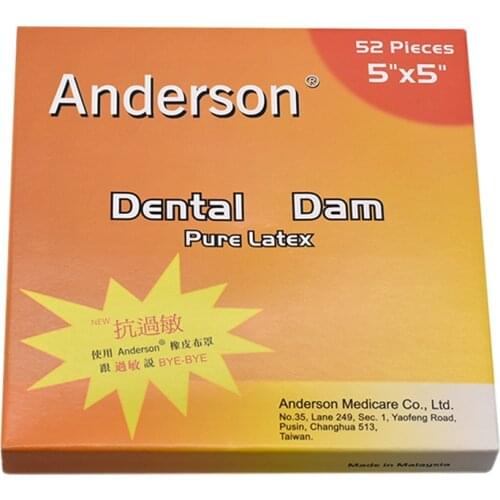 1 Box High Quality Pure Latex Rubber Dam Small Size 52pcs or Large Size Dental Dam 36pcs Each Box Dental Dam anti-allergy
