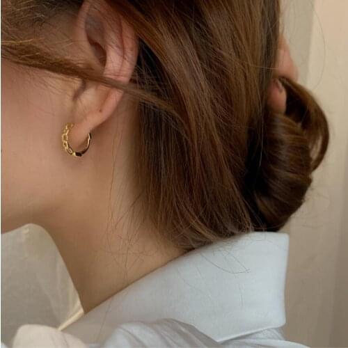 Simple Geometry Hoop Buckle Earrings For Women Party Gifts Net Hot Trend Fine Advanced Jewellery SAE626