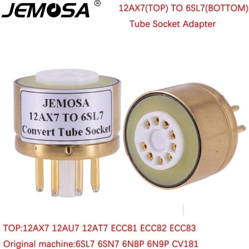 1PC 12AX7 12AU7 12AT7 ECC81 ECC82 ECC83 TO 6SL7 6SN7 6N8P 6N9P ECC32 DIY HIFI Audio Vacuum Tube Amplifier Convert Socket Adapter