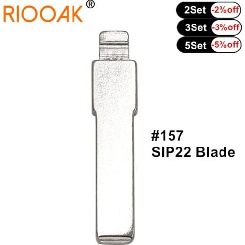 10pcs Remote Key Blade KD VVDI Uncut Flip Blank LISHI SIP22 #157 For Fiat Punto Ducato Stilo Panda Idea Replacement part