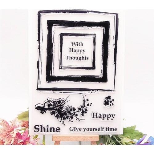 14x20cm time treasure transparent seal clear stamps silicone seal TPR roller stamps DIY scrapbook album / card production