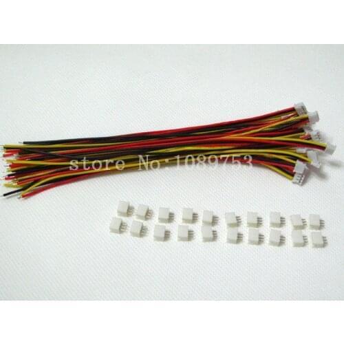 ZH 1.5mm 3-Pin JST Connector Plug with Wire x 100 sets