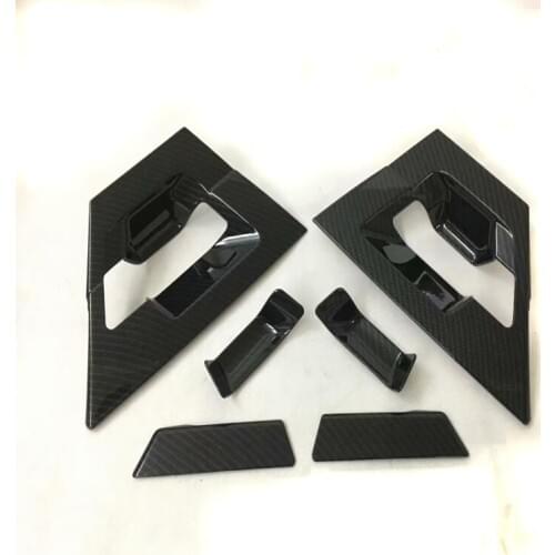 ABS Carbon Fiber For Toyota C-HR CHR 2017 2018 Door Handle Bowl Molding Sticker Panel Cover Frame Stiker Trim