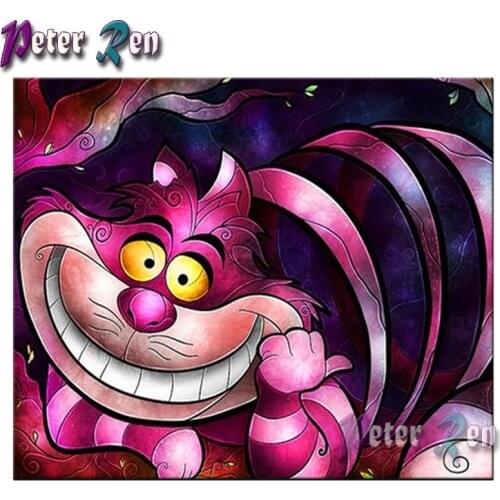 5d full Square/round Villain evil cat DIY Diamond painting cross stitch Rhinestones diamond embroidery Children decoration gift