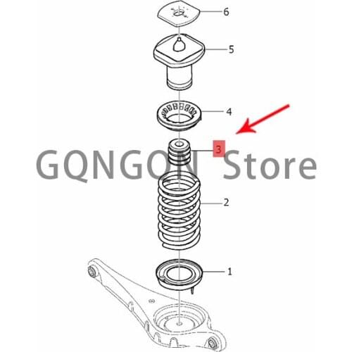 CAR shock-absorbing rubber 2009-2019 vol vos80l s60l spring assisted shock absorber shock absorber rubber spring buffer rubber s