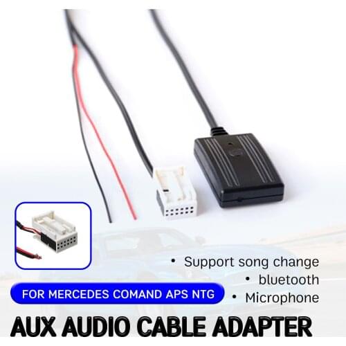 Bluetooth Aux Receiver Cable Adapter Hands-free Hifi Wireless aux module for Mercedes for Benz W169 W245 W203 W209 W164