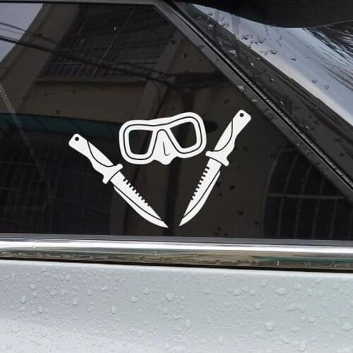 Diving Automobile Reflective Waterproof Car Stickers Vinyl Decals for Rear Windshield Car Body Motorbike Boat Yacht