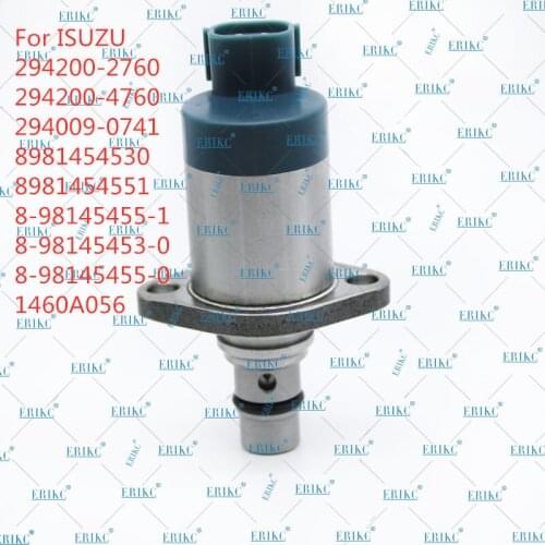 ERIKC Oil Pressure Regulator 294009-0741 Original New Auto Suction Control Valve SCV 1460A056 8-98145455-1 98145455 For ISUZU