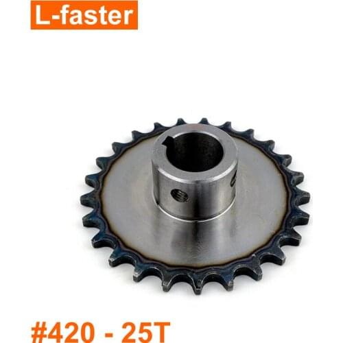 25 Teeth Fixed Chain Wheel For Electric 3-wheel Bicycle Rear Axle Compatible With #420 Chain Inner diameter 24mm