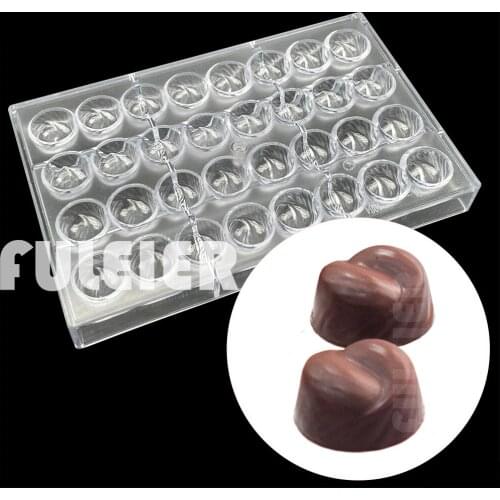 32 Hole round beans chocolate mould Polycarbonate Chocolate Mold For Baking Cake Candy Mould Maker Bakeware Confectionery Tool