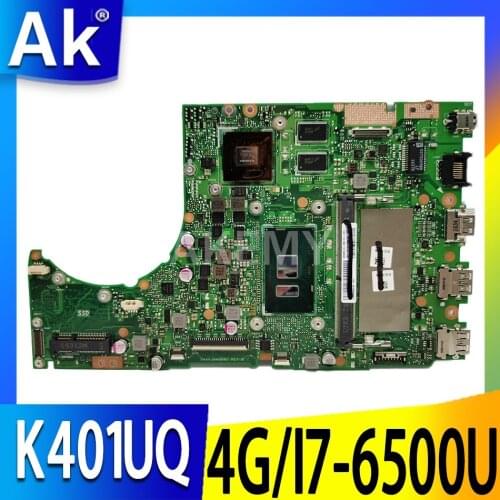 K401UQ MAIN_BD._4G/I7-6500U/AS 940MX/V2G Mainboard For ASUS K401U K401U A401U K401UQ K401UQK Laptop Motherboard 100% Tested