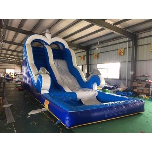 China Guangzhou) manufacturers selling inflatable slides, Dolphin inflatable pool slide COB-435