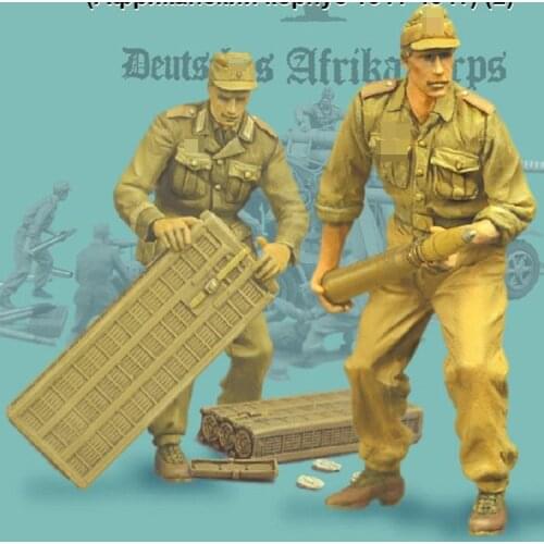 1/35 Resin Model figure GK Soldier World War II tank soldier Set Military theme of WWII Unassembled and unpainted kit