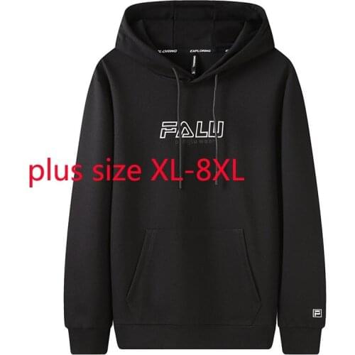 New Arrival Fashion Super Large Spring And Autumn Extra Large Hooded Casual Plus Size XL 2XL 3XL 4XL 5XL 6XL 7XL 8XL
