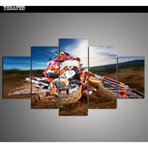 Op de muur HD print olieverf modulaire foto Scenery poster kind room decor woondecoratie 5 stks canvas art z089