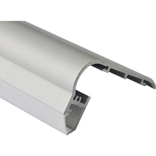 LED wholesalers Aluminum Channel System with opal white Cover, End Caps, for recessed LED stair lighting, Pack of 10x1m segments
