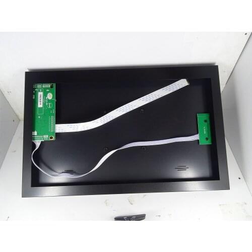 15.6" EDP Controller board + Metal alloy back cover case box VGA HDMI-compatible kit for LP156WHB 1366x768 Panel screen DIY