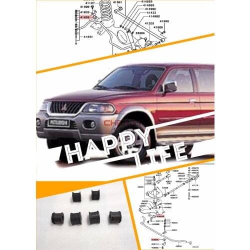 Suspension Stabilizer Bar Bushing Rubber Kits For Mitsubishi Montero Pajero SPORT K85W K96W MR150767 MR267649 MB338594