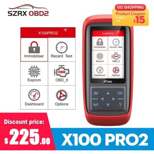Xtool X100 PRO/PRO2 Auto key programmer ECU Reset Code Read Car Tools OBD2 Car Diagnostic Tool Multi-language Free update